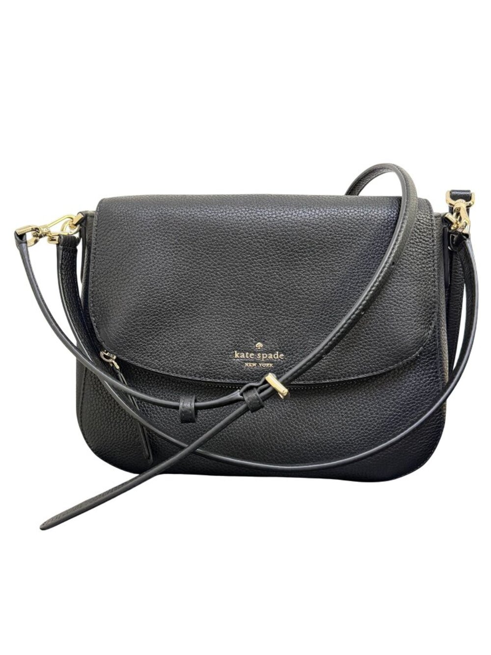 Kate Spade Black Pebbled Leather Crossbody Handbag M